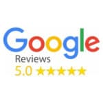 5 star badge from Google